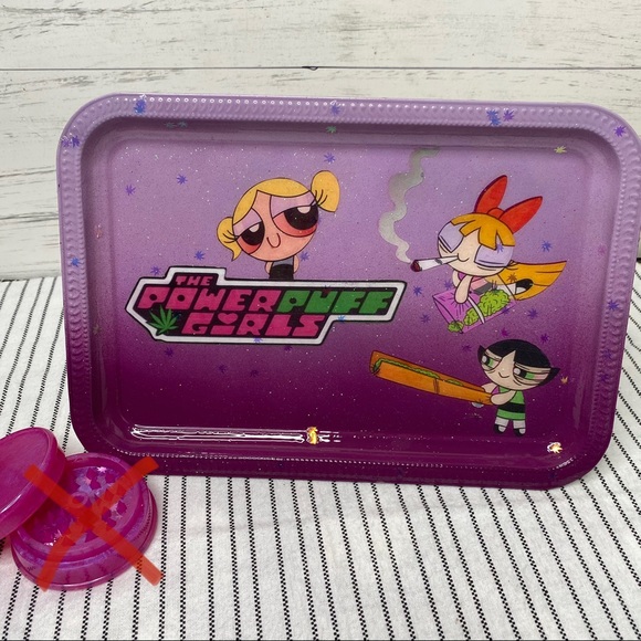 Hand Crafted Art Powerpuff Girls Inspired Rolling Tray Poshmark